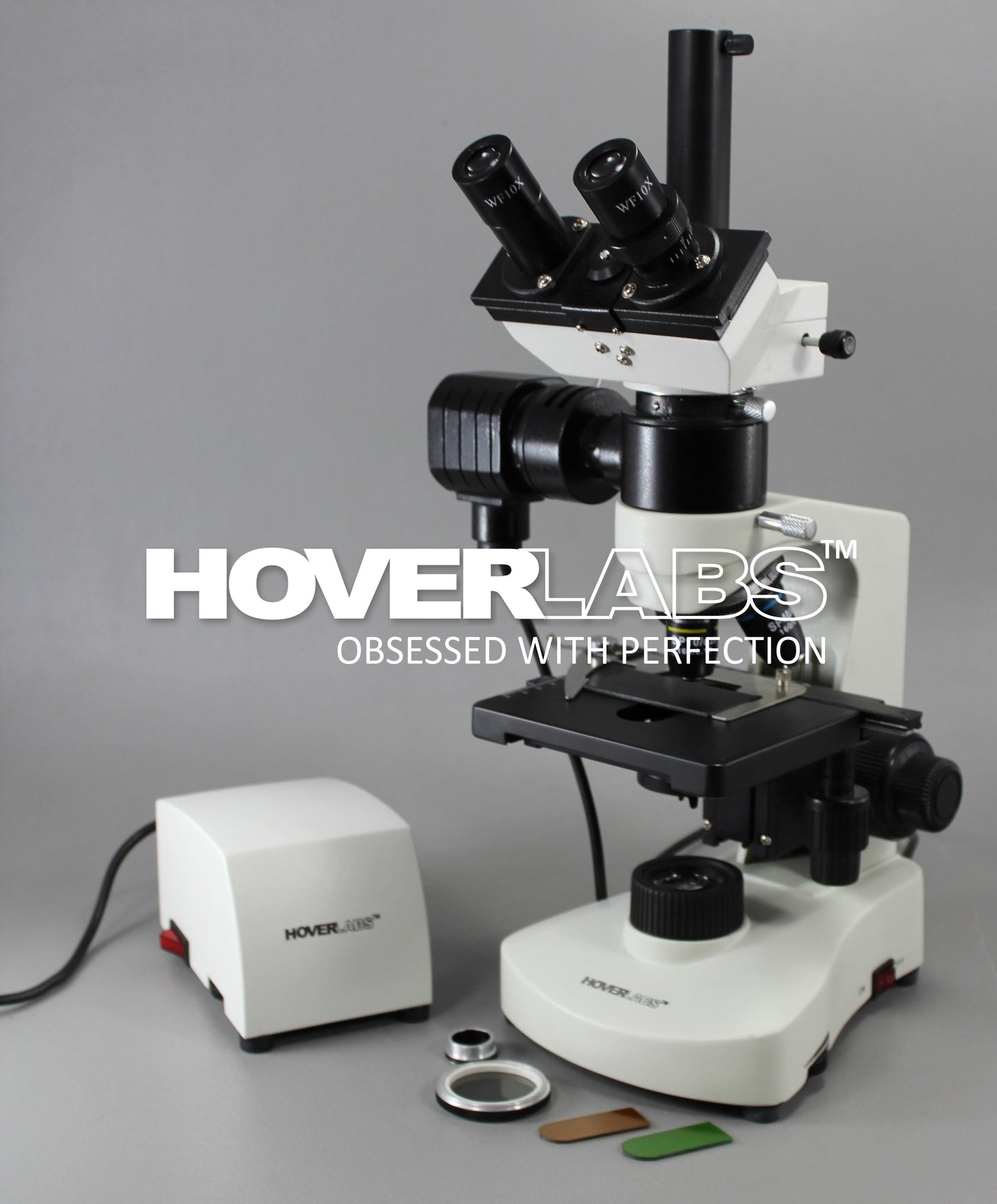 Research Microscope with Metallurgical Attachment and Polarizer/ Analyzer