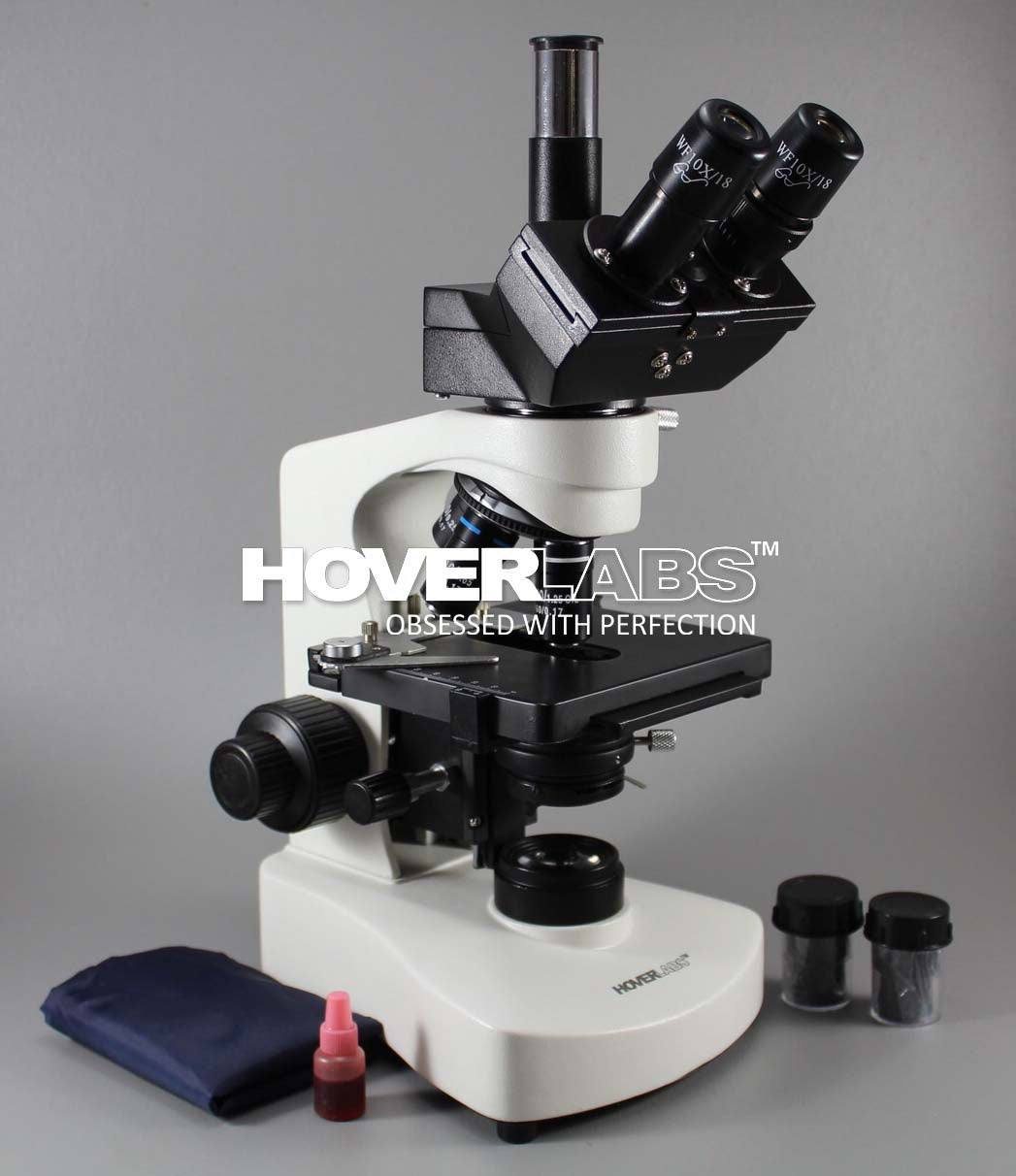 Trinocular Research Coaxial Microscope with Semi Plan Achromat Objectives