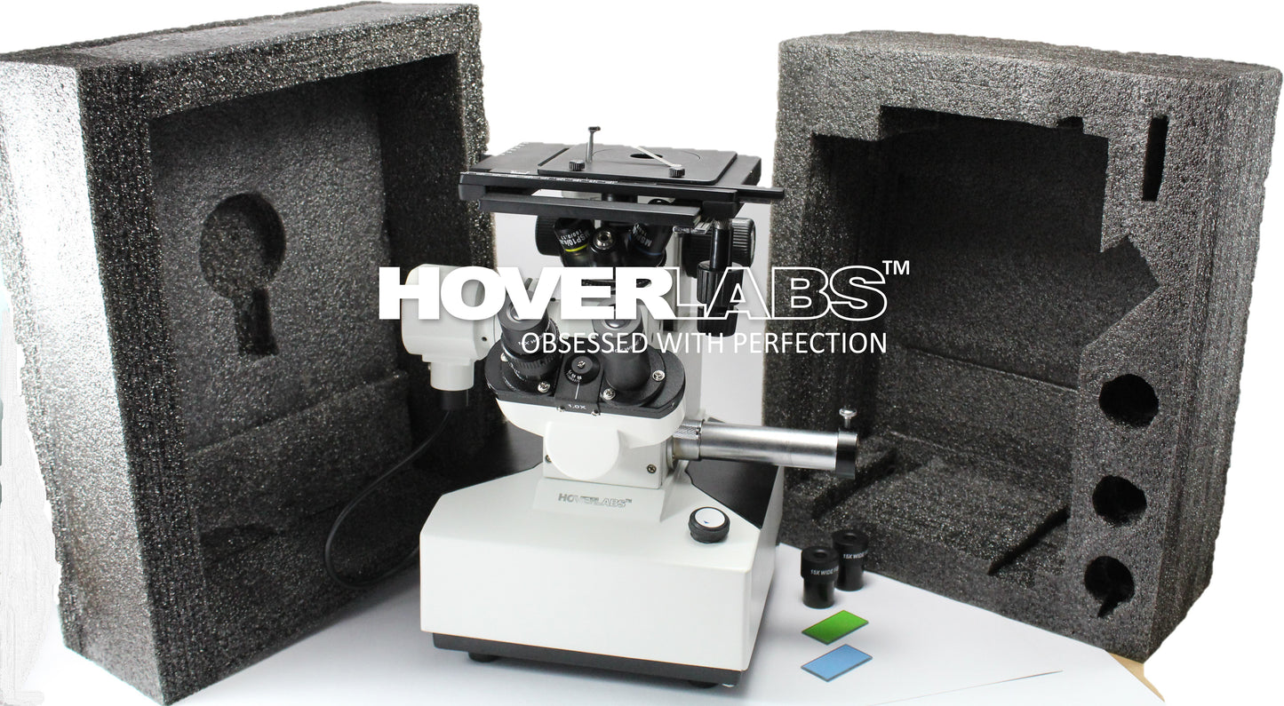 Inverted Metallurgical Microscope with Trinocular Photomicrography Attachment