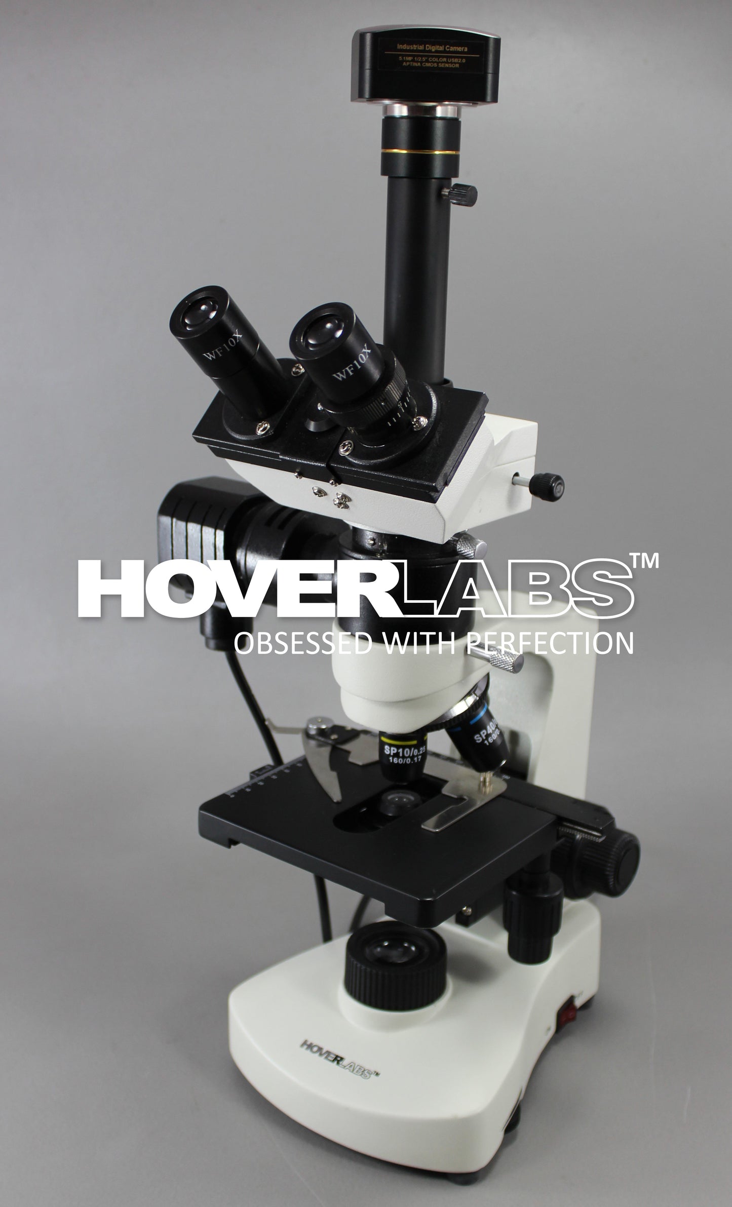 Research Microscope with Metallurgical Attachment and Polarizer/ Analyzer