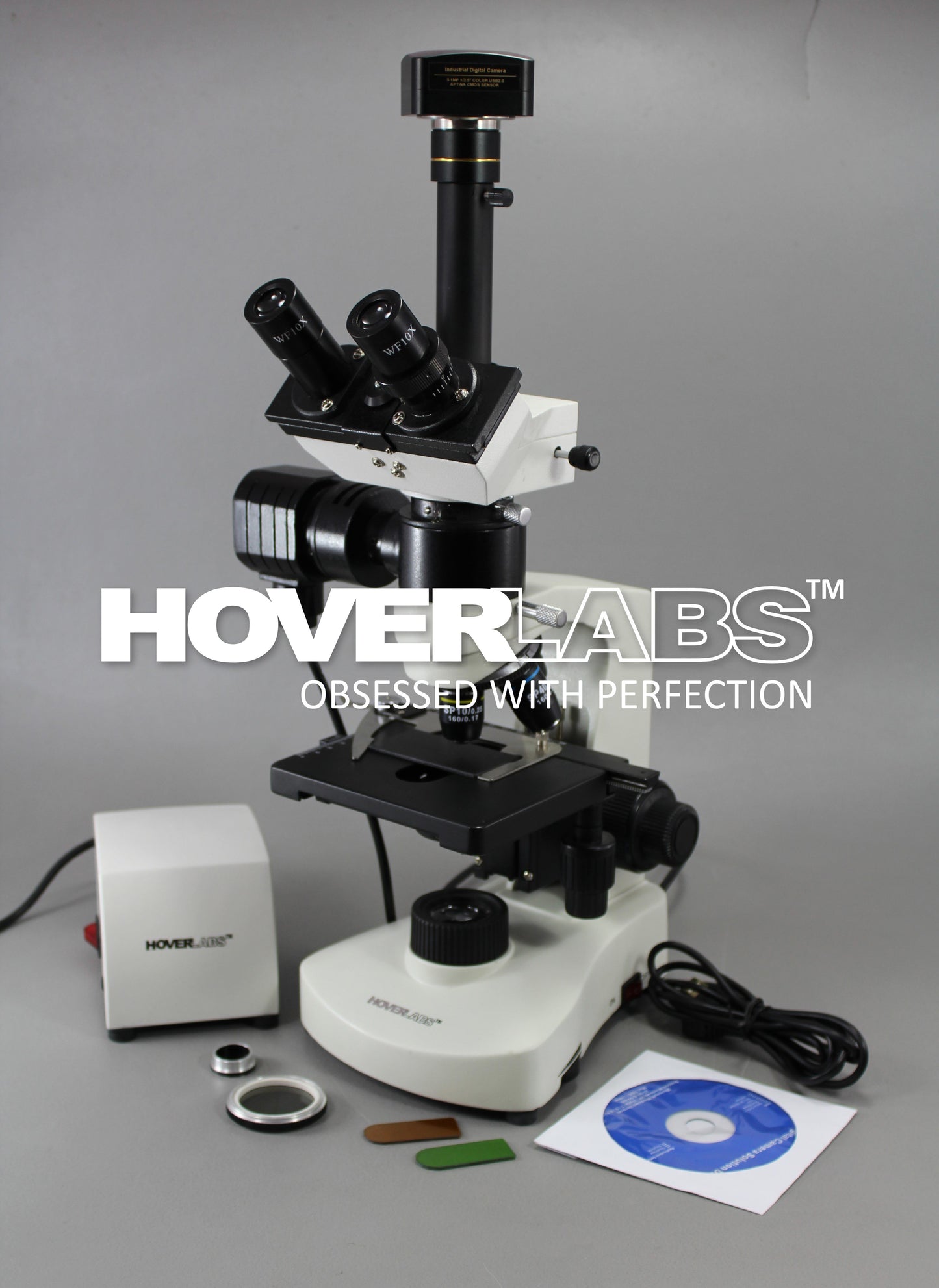 Research Microscope with Metallurgical Attachment and Polarizer/ Analyzer