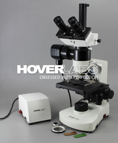 Research Microscope with Metallurgical Attachment and Polarizer/ Analyzer