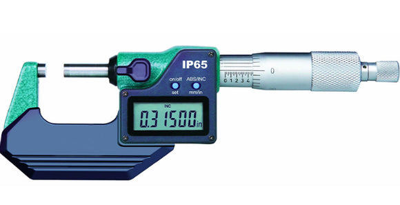 Waterproof Digital Outside Micrometers (with data Output Interface) (Model No. HVO-DM-3101)