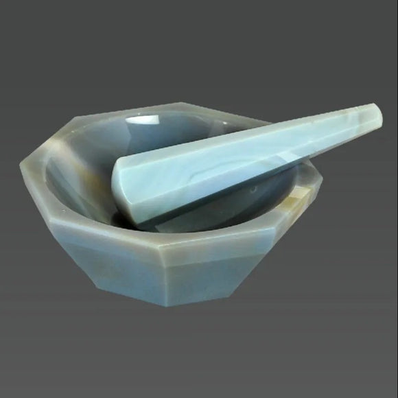 Agate Mortar & Pestle (Model No. HVO-GA)