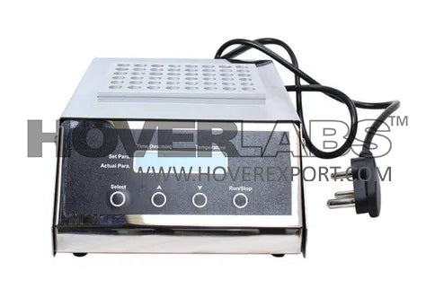 Digital Dry Bath Incubator Stainless Steel (5°C to 120°C) (Model No. HVO-DDI-48)