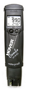 Pocket EC/TDS and pH Tester, High Range (Combo Tester w/steel Temp. Probe) (Model No:  HV‐98130)