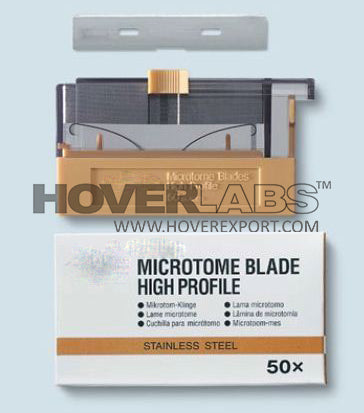 HOVERLABS High Profile Disposable Microtome Blades (Pack of 50 in Dispenser) (Model No. HV-451)
