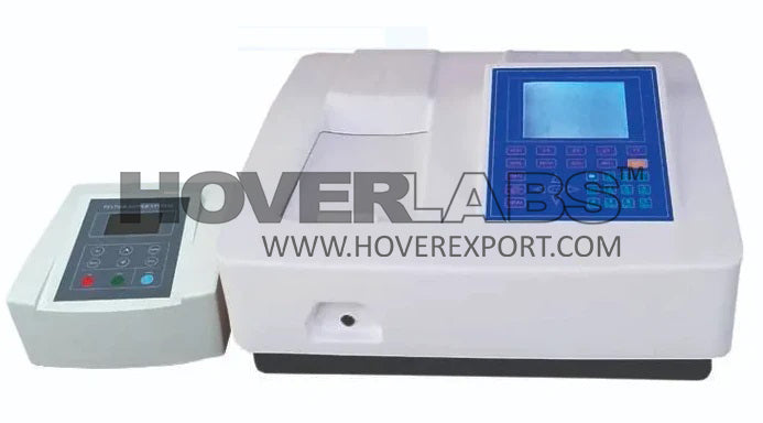 Double Beam Microprocessor Spectrophotometer (Variable Bandwidth ) Exclusive Model With Peltier & Sipper System (Model No. HVO-2800 Ex)