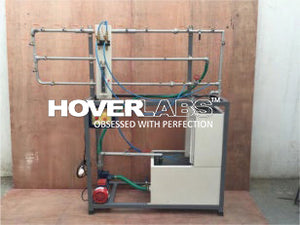 Study of Pipe Fittings, Sudden Enlargement & Contraction Apparatus/Apparatus for determine Frictional losses in straight pipe, pipe fitting (Model No. HVO-06)