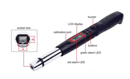 Interchangeable Head Digital Torque Wrenches (Model No. HVO-IST-2W200A)