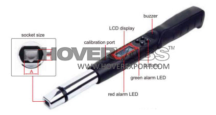 Interchangeable Head Digital Torque Wrenches (Model No. HVO-IST-2W200A)