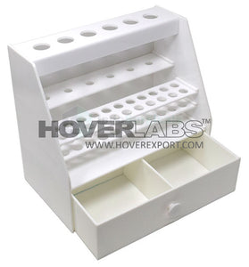 Micropipette Stand with Drawer with Test Tube Rack (Model No: HVO-MPS-248)
