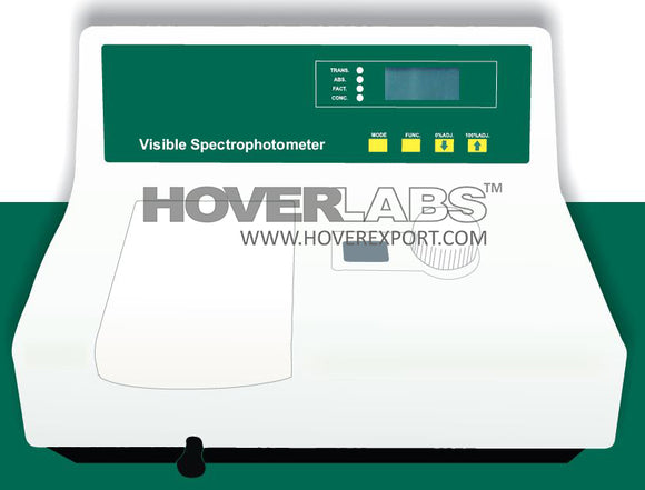 Microprocessor Single Beam Visible Spectrophotometer with Software