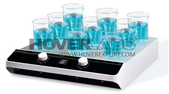 Multi Position Magnetic Stirrers- 9 Stirring Points (Model No. HVO-91)