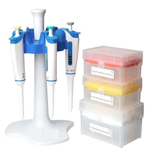 Micropipette Starter Kit, Set Of Three Micropipette (model No. Hvo-msk 