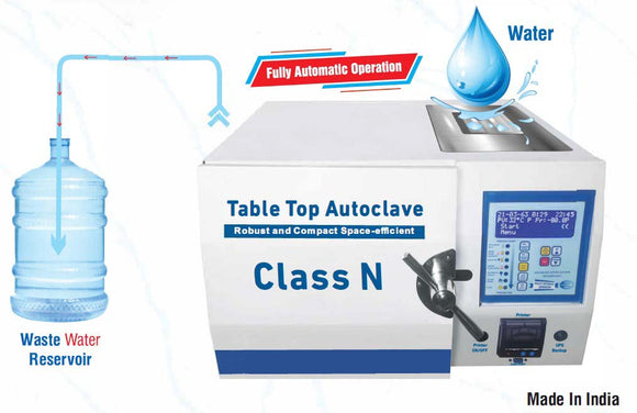 Table Top Autoclave- Class N (20-25ltr) (Model No. HVO-TTA-25N)