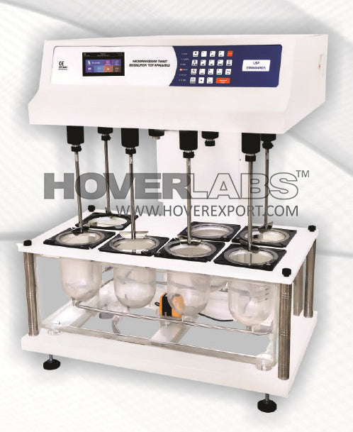 Touch Screen Microprocessor Dissolution Test Apparatus (Eight Basket) (Model No. HVO-DTA-7210)