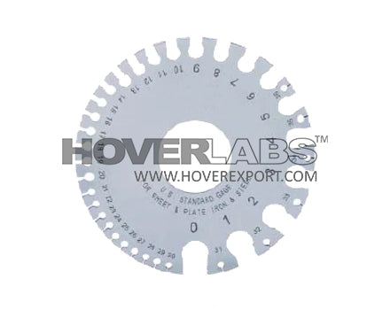 US Standard Sheet Metal Gage (Model No. HVO-GG-4809)
