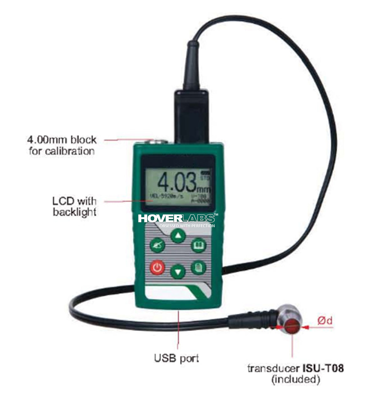 ULTRASONIC THICKNESS GAUGE (BASIC TYPE) (Model: HV-250C)