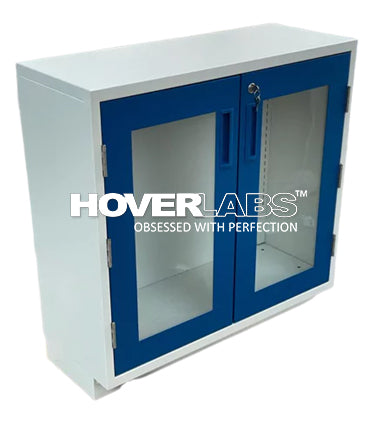 “HOVERLABS” GLASS SHUTTER OVERHEAD CABINET (Model: HVS-GC22)