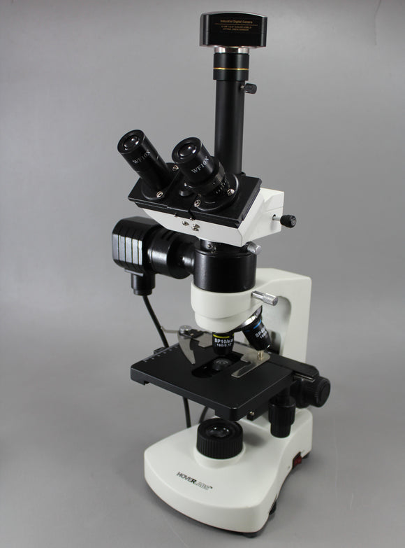 Research Microscope with Metallurgical Attachment and Polarizer/ Analyzer