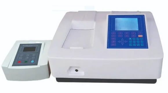 Double Beam Microprocessor Spectrophotometer with Peltier & Sipper System (Model No. HV-2802R)